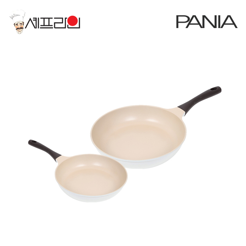 셰프라인 페니아(pania) 인덕션 IH 크림후라이팬 2종세트(20+24)