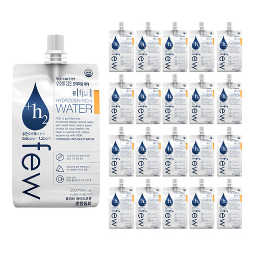퓨워터 수소를 담은 프리미엄 워터 500ml 20팩