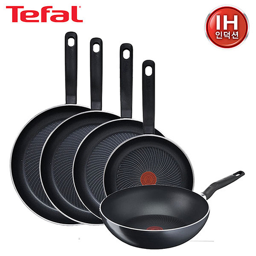 테팔 퍼펙트 쿠킹 다크 인덕션 프라이팬24cm+28cm+30cm+32cm+멀티팬 28cm TFC-PC483032W