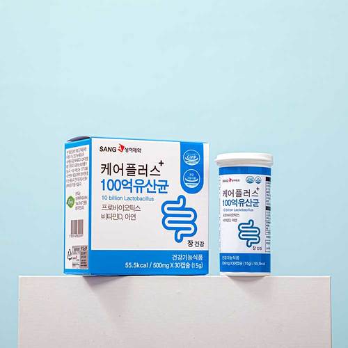 케어플러스+100억 유산균 500mg x 30캡슐 (15g)