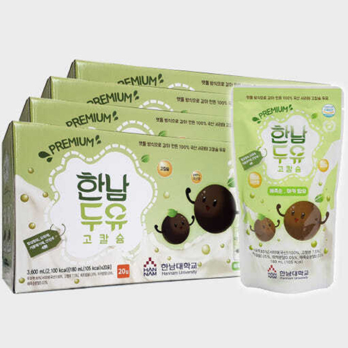 [한남두유] 국산 서리태 검은콩 두유 180ml X 80팩