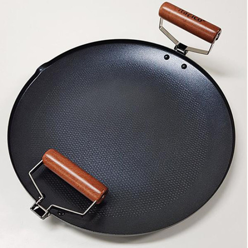 이탈리코 손잡이접이식 통주물 IH 그리들팬 38cm