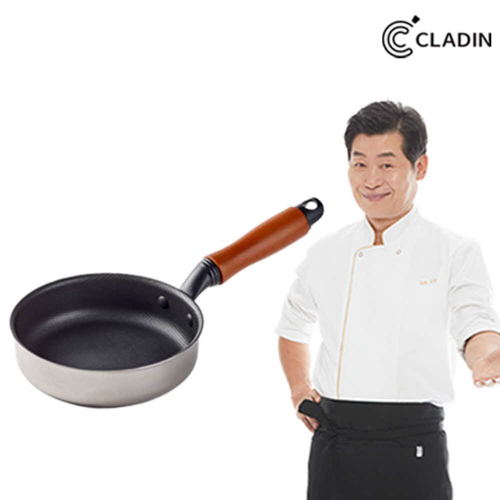 클래딘 이연복쉐프 스테인리스 통2중 원형 에그팬 16cm