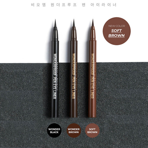 [비오엠] 원더프루프 펜 아이라이너 0.5g