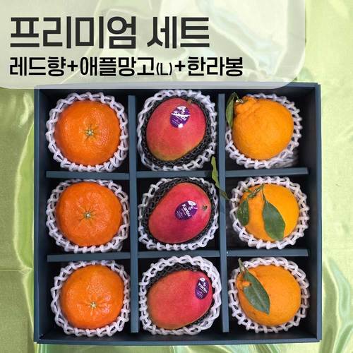 [선물세트] 한라봉3+애플망고L 3+레드향3