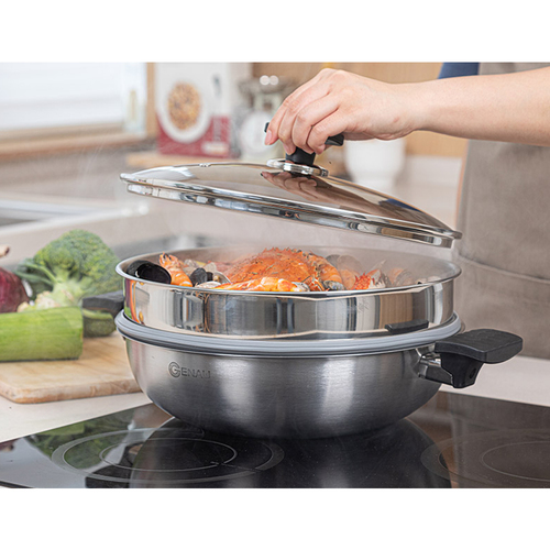 제너 라인 IH 궁중전골 스텐 찜기 30cm