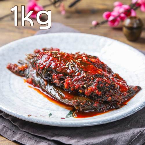 [집밥먹자] 국내산 재료로 만든 깻잎김치 1Kg
