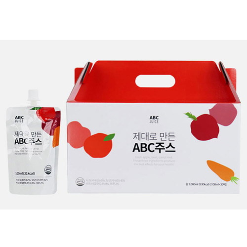 김재식헬스푸드 제대로 만든 ABC주스 100ml* 30팩