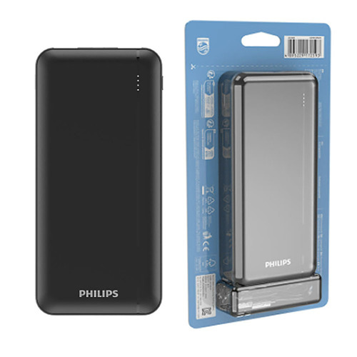 [필립스] 슬림 보조배터리 고속충전 대용량 PD20W 10000mAh QC3.0 DLP1812PB