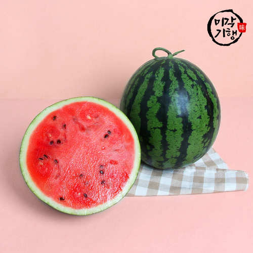 [미각기행] 새벽수확 고당도 하우스 꿀 수박 3kg ~4kg