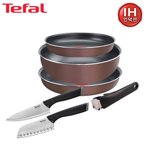 테팔 매직핸즈 로즈 와인 트라이미 3P+매직핸즈 로즈 와인 볶음팬 26cm+컴포트 식도 15cm+산도쿠식도 12cm TFC-RWMH3W6CFCH15ST12