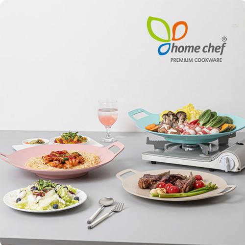 홈셰프 파르페 IH 칼라 그리들 3종(30cm+34cm+38cm), hc1103PBI-D
