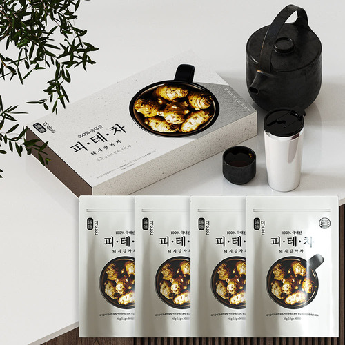 [더은은] 피테차 45g ×4팩 선물세트/국내산 혈당 당뇨차 건강차 돼지감자 선물용 4개입