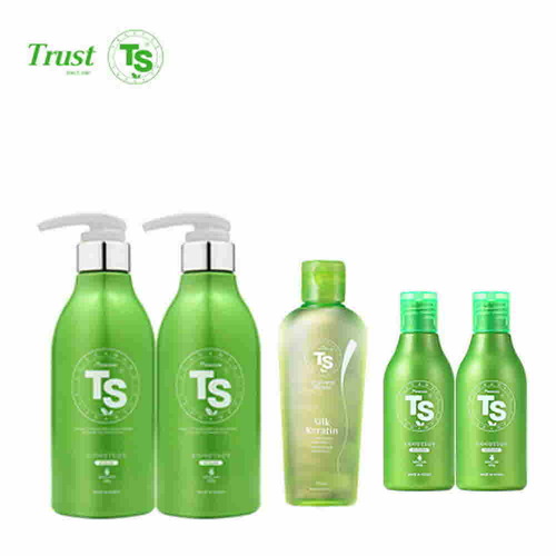 TS샴푸 프리미엄 TS 샴푸 500ml×2개+프리미엄 TS 샴푸 100ml×2개+TS 실크 케라틴 헤어 에센스 170ml