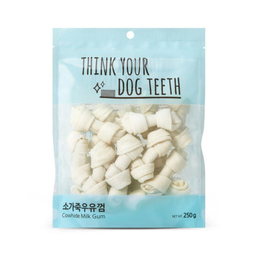 Think your dog teeth 소가죽 우유스틱껌 18P (250g)