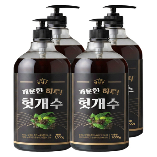 깨운한 하루 헛개수 농축액 4kg 펌프증정