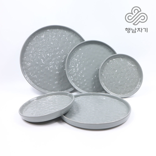 [행남자기] 도자기 식기 접시 세트 5종 - 묵운 HNFX-5G