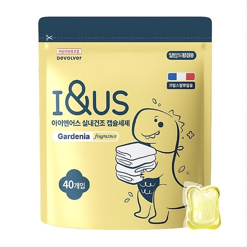 [아이앤어스] 실내건조 캡슐세제 가드니아향 40개입