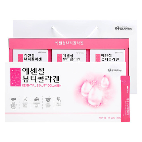 월드바이오팜 에센셜 뷰티콜라겐 3g x 90포