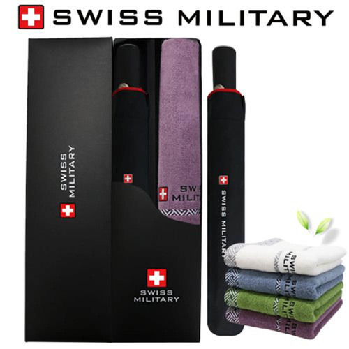 스위스밀리터리 SM2단자동레드바이어스+160타올 세트 x 30ea