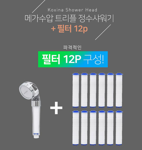 코시나 트러플샤워기본품(필터내장포함)+12p