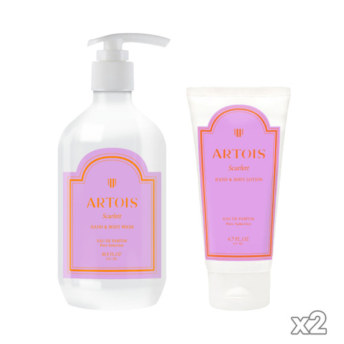 [아르투아] 스칼렛 핸드앤 바디로션 140ml + 바디워시 500ml 2개 세트