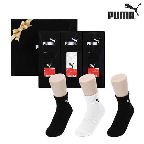 푸마 숙녀 스포츠파일 골프양말 3족 세트 PU20877-3