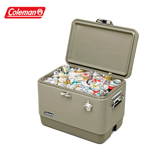 [콜맨] 54QT 스틸 벨트 무광 쿨러(세이지) 2159598