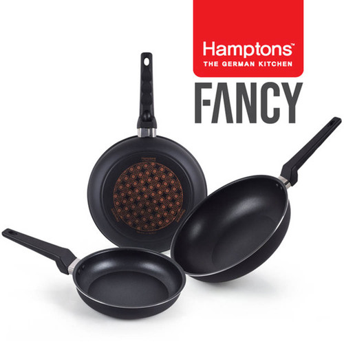 [Hamptons] 독일 햄튼 팬시 다이아몬드 5중코팅 후라이팬 20F+26F+28W 3종세트 HFF-2F6F8W