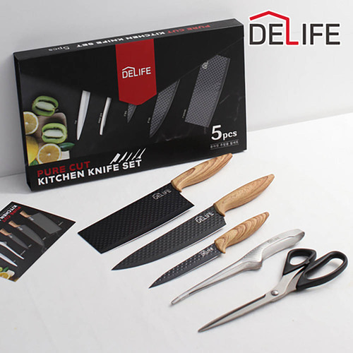 디라이프 퓨어컷 주방용 칼세트 (5PCS) DLA-PCK5S