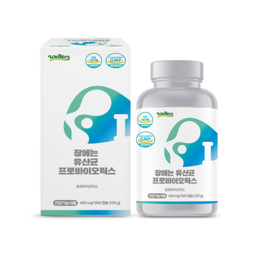 웰러스 대용량 장에는 유산균 프로바이오틱스 400mg x 300캡슐 (10개월분)