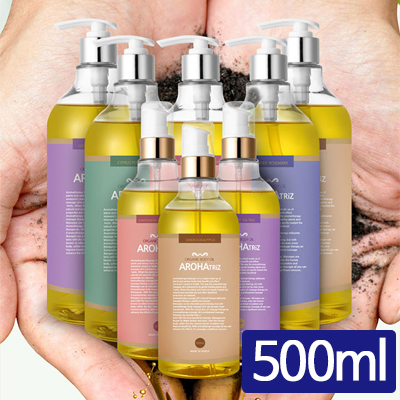 [아로하트리즈] 마사지 오가닉 바디 오일 500ml 5종 택1