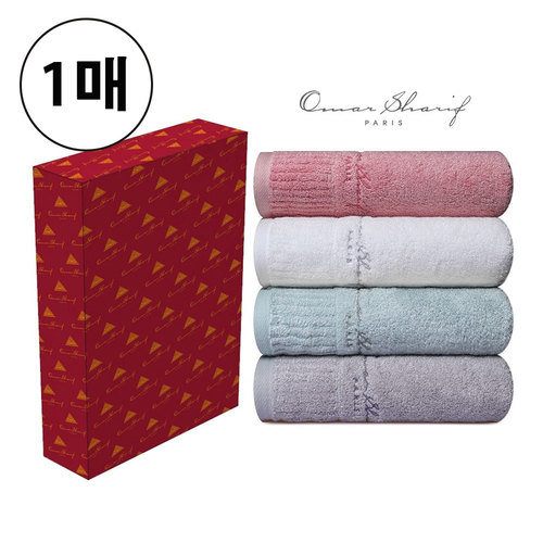 오마샤리프 웰빙 뱀부사 세면타올 170g 1매 선물세트