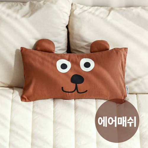 무무슈 유아 아기 모달 동물베개 에어매쉬 충전재