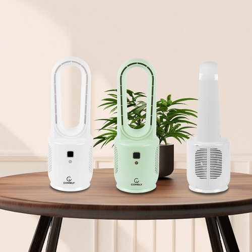 [코멜리] 충전식 미니 USB 선풍기 CYF-MI1700 (화이트/민트)