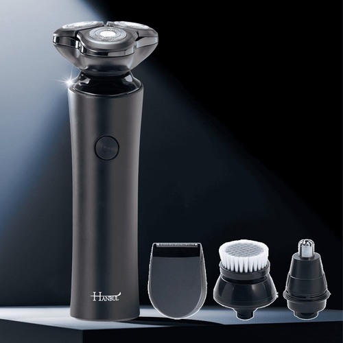 한불 포인원(4in1) 면도기 (본품+보호캡+클렌징 브러쉬+코털 트리머+헤어 트리머+C타입 케이블+보관 파우치)