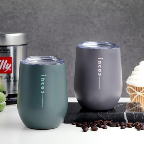 인콕 스텐 머그컵 와인 텀블러 340ml (보온.보냉)
