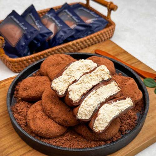 40년전통 리만월 티라미수생크림 찹쌀떡 420g(10개) 1팩
