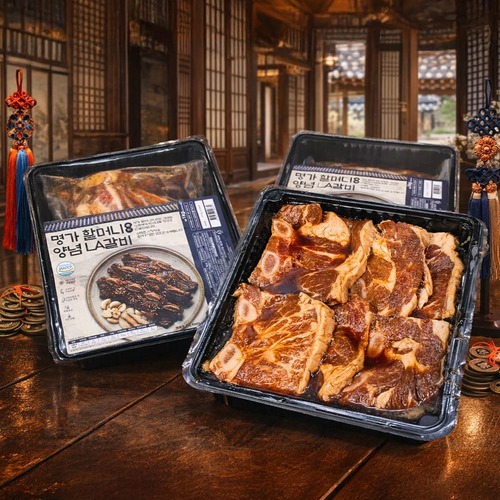 남다른 퀄리티! 명가 할머니 손맛 양념 LA갈비 1kg x 4팩