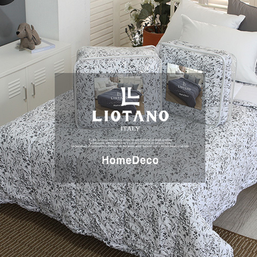 [LIOTANO] 리오타노 이태리 쉐도우 플라워 차렵이불(Q)+패드 세트 / 국내산 LT-3117 + LT-3118