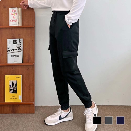 캠브릿지 첼시로버 기모 카고 조거 팬츠