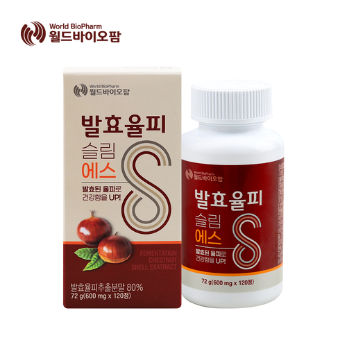 월드바이오팜 발효율피 슬림에스 (600mg x 120정)