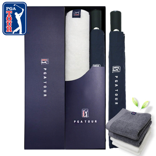 PGA 2단자동무지+260g 코마사타올 세트 x 30ea