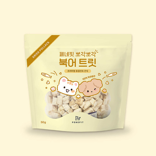 페네핏 뽀각뽀각 북어트릿 50g/비만 반려동물에 추천