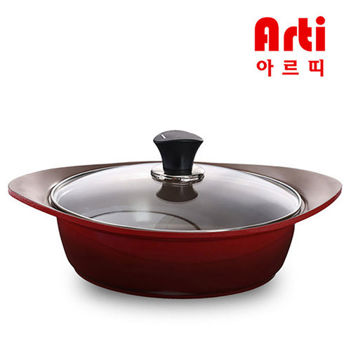 아르띠 국내생산 세라믹 투톤 그라데이션 인덕션 IH 24전골냄비