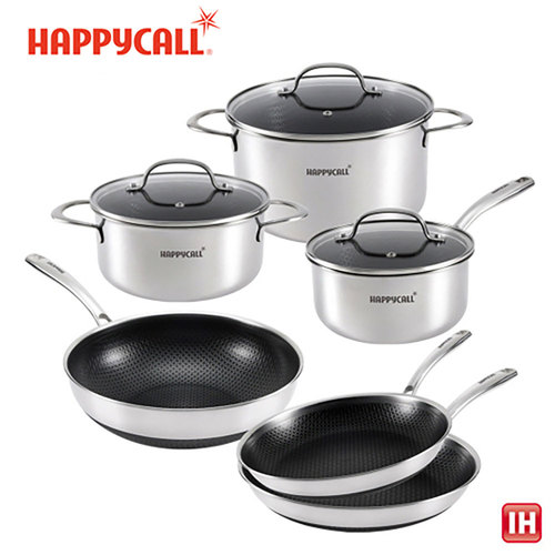 해피콜 통3중 더블 스퀘어 프로 IH 혼합 6종 C세트 (24F+28F+28W+18SP+20P+24P) HSP-M6종C