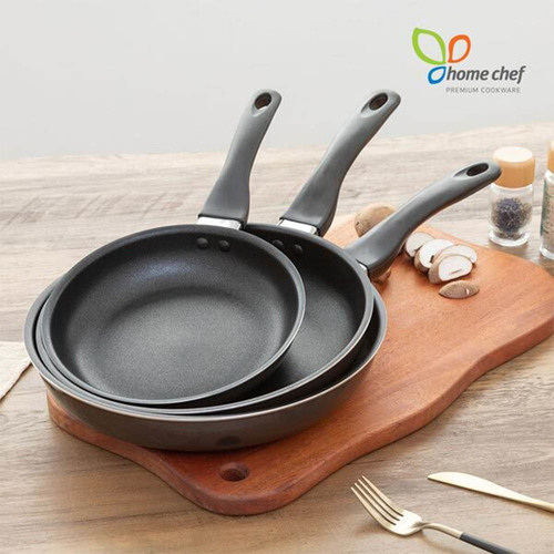 홈셰프 IH블랙 인덕션 후라이팬3종세트(후라이팬20,26,28cm), hc0903se-1