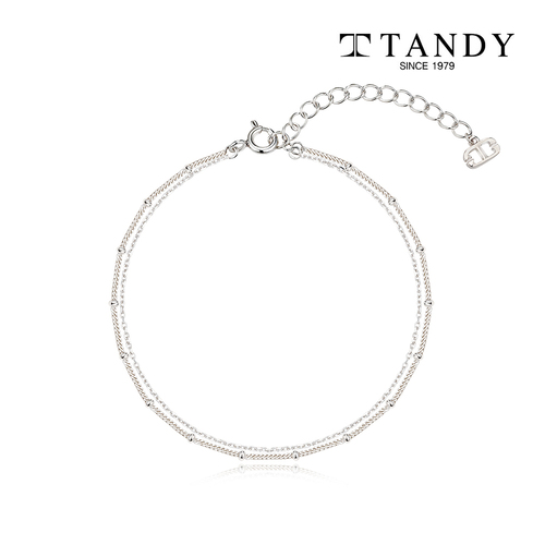[TANDY] 탠디 실버925 체인 볼 레이어드 두줄 팔찌 TDB506