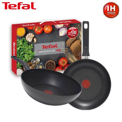 테팔 인덕션 델리커시 티타늄 프라이팬 28cm+멀티팬 28cm TFC-ID8W