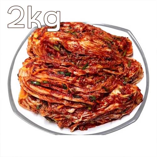 [집밥먹자] 국내산 재료로 만든 매운 배추김치 2Kg